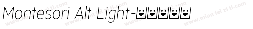 Montesori Alt Light字体转换